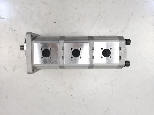 qualidade  3 Stage Hydraulic Gear Pump 16+16+16-10T-R High Quality  Iron and Aluminum alloy materials  Range for Construction Machinery Factory Supply Hydraulic Spare Parts fábrica