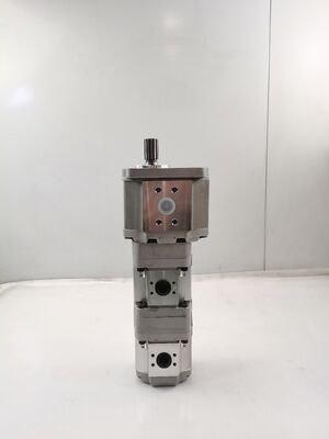 qualidade  NABCO Gear Pump GN340-GN222-GN215 with 13 Teeth Shalft Hydraulic Pump Cast Iron and Aluminum alloy materials Triple Pump for Concrete Machinery Supply fábrica
