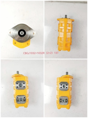 Bomba de engrenagem personalizada CBGJ1032+1032R(2+2)13T Bomba hidráulica de engrenagem dupla Komatsu
