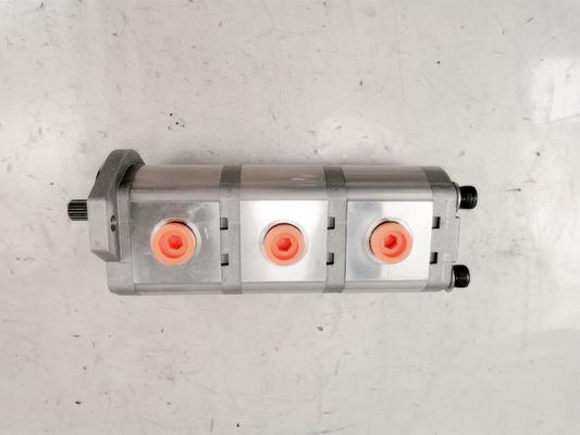 12+12+10 10T R Rosca Bomba Hidráulica Aço e ligas de alumínio 160kPa-250kPa Bomba de engrenagem de engrenamento externo de média e alta pressão Bomba Hidráulica Máquinas Pesadas