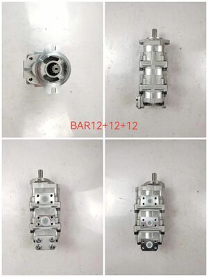 Bomba de engrenagem hidráulica BAR12+12+12 Alta qualidade para Komatsur Máquinas de construção Fábrica de fornecimento de peças de reposição hidráulica