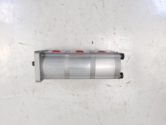 Materiais de liga de ferro e alumínio Bomba de engrenagem hidráulica 12+12+9CC-15T-R Fornecimento de máquinas de construção