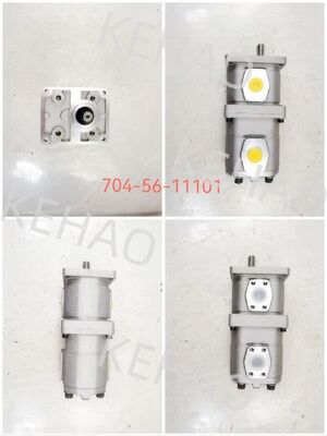 Bomba de Engrenagem Hidráulica Bombas de Engrenagem para Máquinas Pesadas Dispositivo de Direção e Potência Bomba de Óleo Número da Peça 704-56-11101 Liga de Alumínio