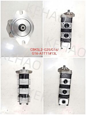 Bomba de engrenagem hidráulica de alta qualidade CBKSL2-G25+G16+G16-A1T11Φ13L Bomba de engrenagem personalizável OEM em aço inoxidável 1 ano de garantia