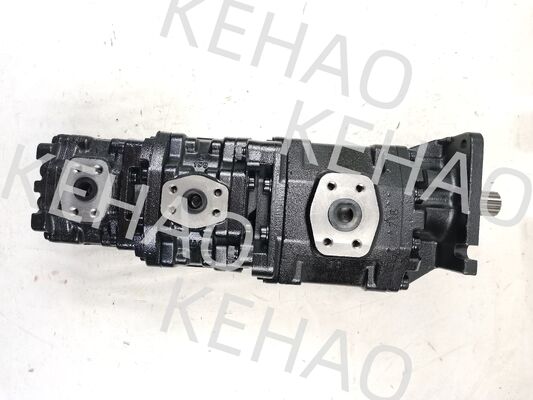 Bomba de Engrenagem NABCO NABCO126MM+76MM+80MM-14T-E Ferro alumínio aço inoxidável Bomba de Engrenagem Hidráulica de Média Alta Pressão para Equipamentos Kawasaki