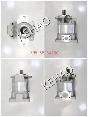 Personalizar SAL3- 100+50+36+(1)25 Bomba de Engrenagem Hidráulica 705-55-34180 Materiais de liga de ferro e alumínio Faixa para Peças Hidráulicas de Máquinas WA350/WA380-3C