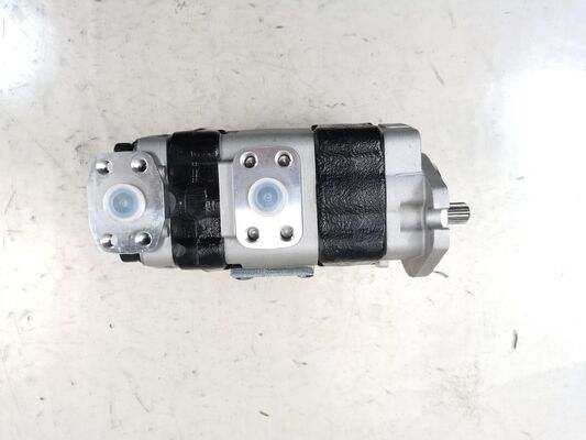 Bomba de engrenagem hidráulica 23A-60-11102/KFP4-27+17 R 10T de grau industrial, bomba de óleo de engrenagem, material de liga, peças sobressalentes hidráulicas de substituição, garantia de um ano