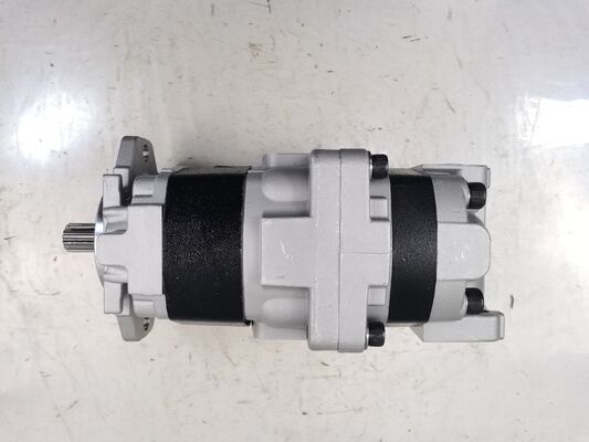 Bomba de engrenagem hidráulica 23A-60-11102/KFP4-27+17 R 10T de grau industrial, bomba de óleo de engrenagem, material de liga, peças sobressalentes hidráulicas de substituição, garantia de um ano