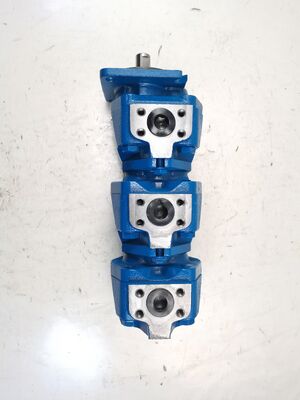 Para Rexroth GXPO-AOD10WRTB-10WRTB10AB6R bomba de engrenagem hidráulica com fluxo de alta taxa de óleo de ferro fundido bomba de engrenagem de 3 estágios para equipamentos pesados de construção
