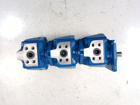 Para Rexroth GXPO-AOD10WRTB-10WRTB10AB6R bomba de engrenagem hidráulica com fluxo de alta taxa de óleo de ferro fundido bomba de engrenagem de 3 estágios para equipamentos pesados de construção