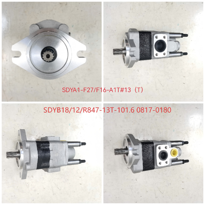 KEHAO Gear Pump liga de ferro fundido e alumínio bomba de transferência de óleo hidráulica SDYA1-F27+F16-A1TΦ para empilhadeiras Peças de reparação de máquinas Certificação OEM ODM