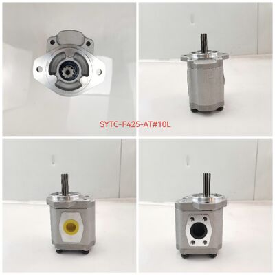 Bomba de engrenagem personalizável SYTC Série SYTC-F425-ATΦ10L Bomba de transferência de óleo hidráulica Máquina de carregador liga de ferro fundido e alumínio Garantia de um ano Fornecimento de fábrica