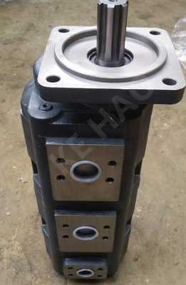 JHP triplicam a bomba de engrenagem original do estojo compacto do preto da ranhura da tampa do quadrado da bomba para projetar a maquinaria e o veículo