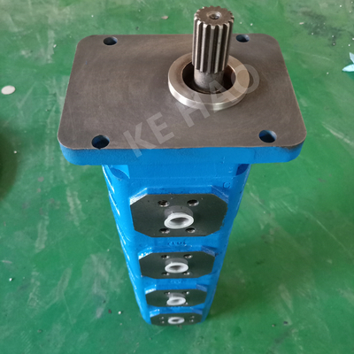 Tetralogy de JHP da bomba de engrenagem original compacta azul da ranhura da tampa do quadrado da bomba para projetar a maquinaria e o veículo