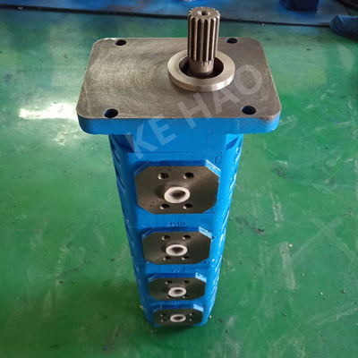 Tetralogy de JHP da bomba de engrenagem original compacta azul da ranhura da tampa do quadrado da bomba para projetar a maquinaria e o veículo
