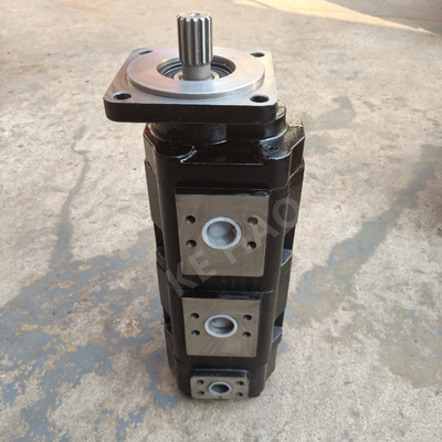 JHP triplicam a bomba de engrenagem original do estojo compacto do preto da ranhura da tampa do quadrado da bomba para projetar a maquinaria e o veículo