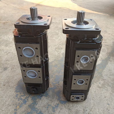 JHP triplicam a bomba de engrenagem original do estojo compacto do preto da ranhura da tampa do quadrado da bomba para projetar a maquinaria e o veículo