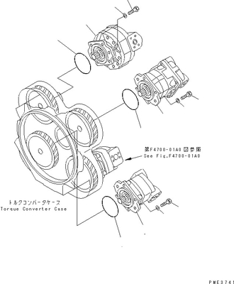 705-52-30490 INTERRUPTOR SAR100+28 1+2 WA500 WD500 WF550 WF550T do Assy da bomba de KOMATSU