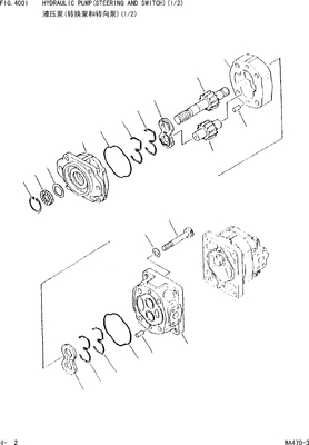 705-52-30280 bomba de engrenagem SAR71+50 de KOMATSU WA450 WA450L WA470 WF450 WF450T