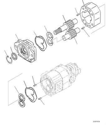 705-95-07081 bomba de engrenagem de HD325 HD405 KOMATSU