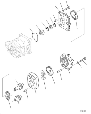 705-52-21250 conjunto SAR 63 da bomba de engrenagem + SBR 10 GD555 GD655 GD675